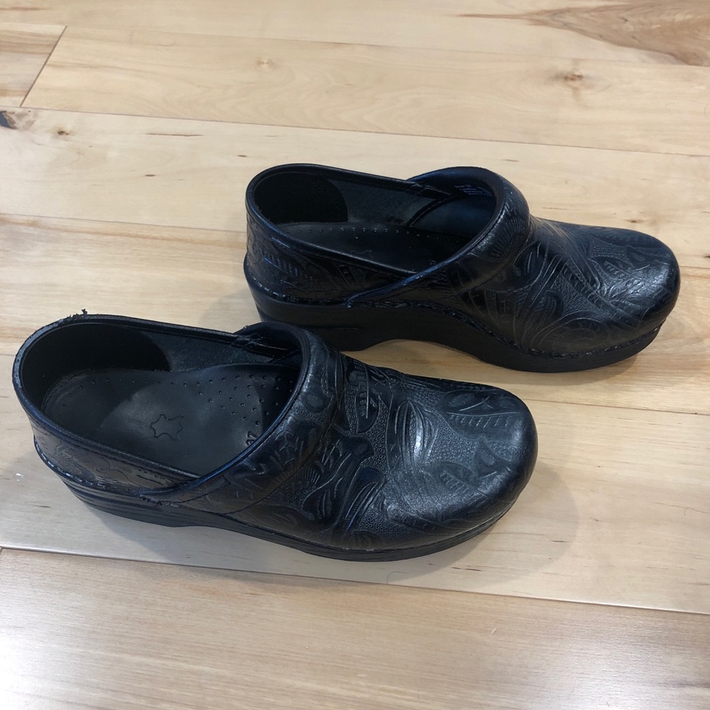 Dansko Professional Tooled Leather Clogs